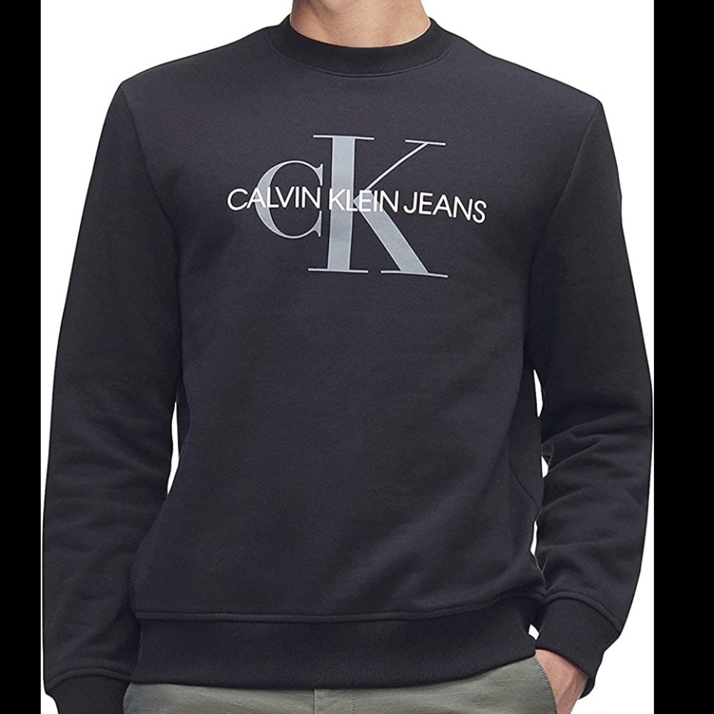 Calvin Klein Men’s Logo Monogram Crewneck Size XL••